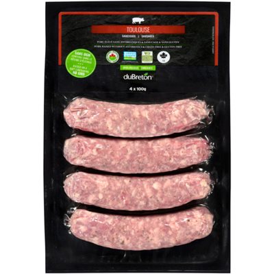 duBreton Organic Toulouse sausages