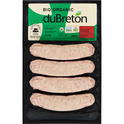 duBreton Organic Toulouse sausages