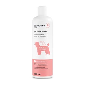 PURODORA LAB Shampoing pour animaux à poils frisés 237 ml