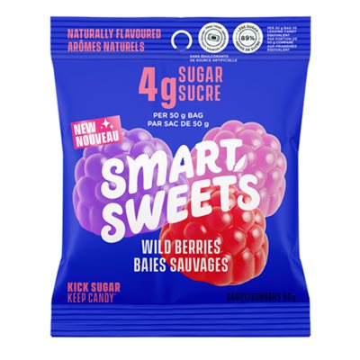 Smartsweet bonbons Baies Sauvages 50g Smartsweet bonbons Baies Sauvages 50g