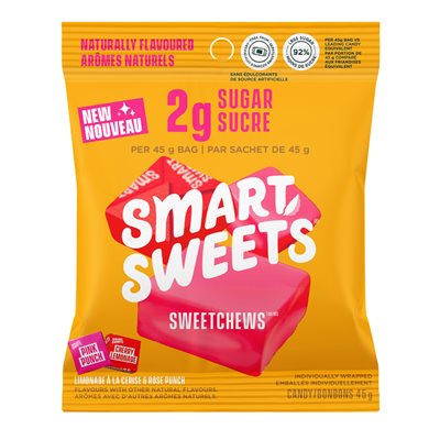 SMARTSWEETS SweetChews (Cheery Lemonade + Pink Punch) 45g