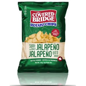 COVERED BRIDGE CHIPS SWEET AND SPICY JALAPENO 170g