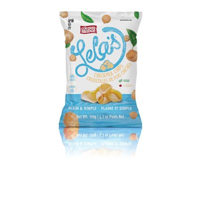 Covered Bridge Lela's Plain & Simple Chickpea Chips 120 g