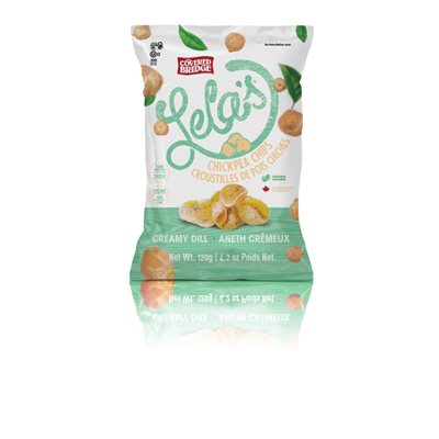 Covered Bridge Lela's Creamy Dill Chickpea Chips 120 g 120GR