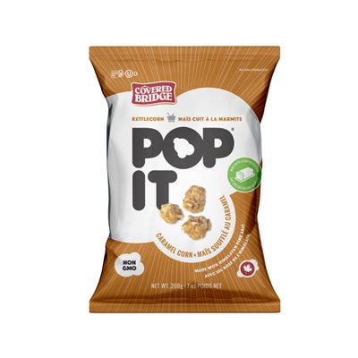 Covered Bridge Popit mais cuit à la marmite Caramel 200G