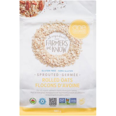 One Degree Organic Foods Rolled Oats Sprouted 680 g 680g