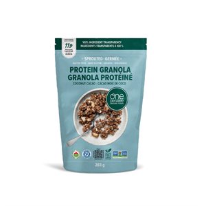 One Degree Organic Gf Sprouted Coconut Cacao Protein Granola 283g