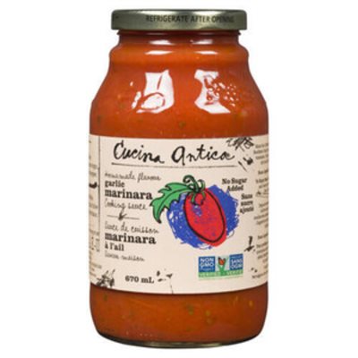 Cucina Antica Garlic Marinara Cooking Sauce 670 ml 