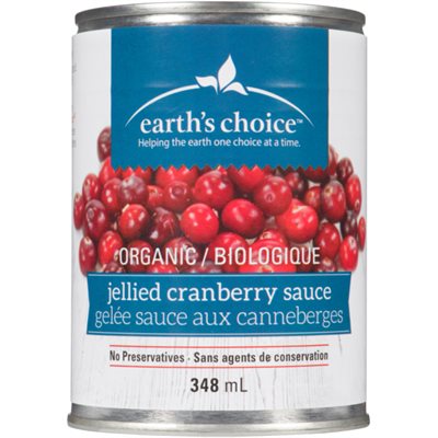 Earth's Choice Jellied Cranberry Sauce Organic 348 ml 