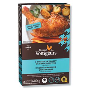 Ferme Des Voltigeurs Organic 2 Confit Grain-fed Chicken legs 600g