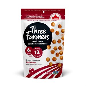 Three Farmers Roasted Lentils - Barbecue 140g