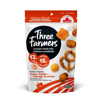 Three Farmers Collation Proteinee Fromagee De Cheddar 150G