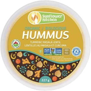 Sunflower Kitchen Hummus Biologique Lentilles Au Masala Et Curcuma (227G)
