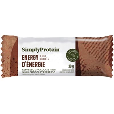 Simply Protein Espresso Chocolate Flavour Energy Bites 30G Simply Protein Espresso Chocolate Flavour Energy Bites 30G