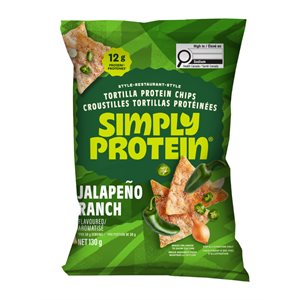 Simplyprotein Jalapeno Ranch Tortilla Protein Chips 130G