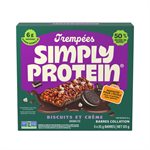 Simplyprotein Cookies & Crème Dipped Snack Bars 125G Simplyprotein Cookies & Crème Dipped Snack Bars 125G