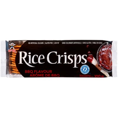 Hot-Kid Rice Crisps Craquelins de Riz Arôme de BBQ 100 g