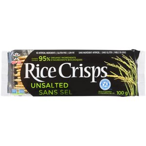 Hot-Kid Rice Crisps Rice Crackers Unsalted 100 g 