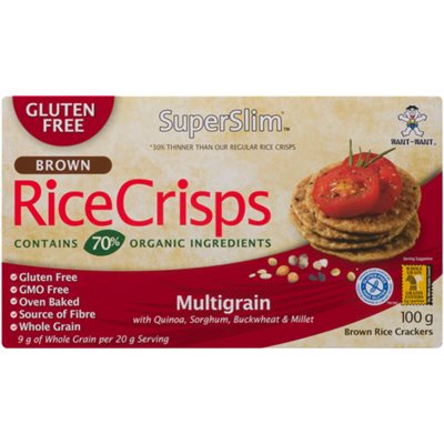 SuperSlim Brown Rice Crisps Multigrain 100 g 