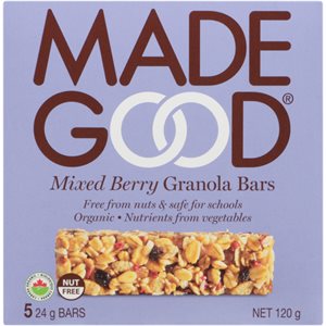 Made Good Barres Granola Baies Mélangées 5 Barres x 24 g (120 g)