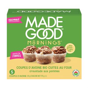 Made Good Coupes D'Avoine Cuites Au Four Croustade Aux Pommes Biologique 175G