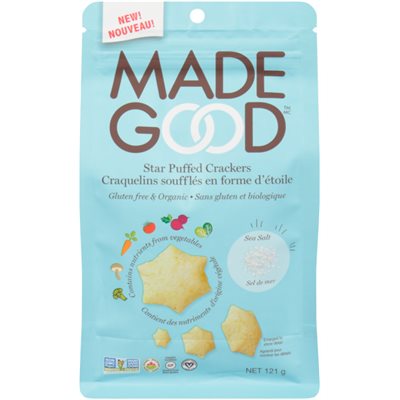 Made Good Star Puffed Crackers Sea Salt 121 g 121g