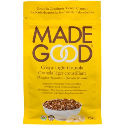 Made Good Granola Léger Croustillant Chocolat Banane 284 g