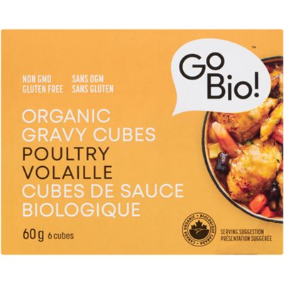 GoBio! Cubes de Sauce Biologique Volaille 6 Cubes 60 g