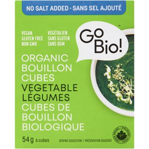GoBio! Organic Bouillon Cubes Vegetable 6 Cubes 54 g 