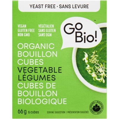 GoBio! Cubes de Bouillon Biologique Légumes 6 Cubes 66 g