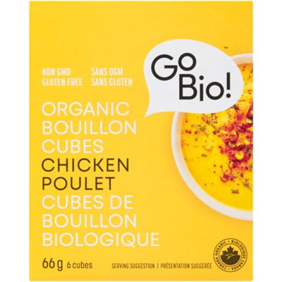 GoBio! Organic Bouillon Cubes Chicken 6 Cubes 66 g 