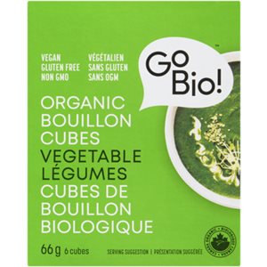 GoBio! Organic Bouillon Cubes Vegetable 6 Cubes 66 g 