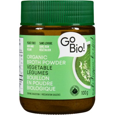GoBio! Organic Broth Powder Vegetable 100 g 