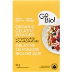 GoBio! Organic Gelatin Powder Unflavoured 3 Pouches 30 g