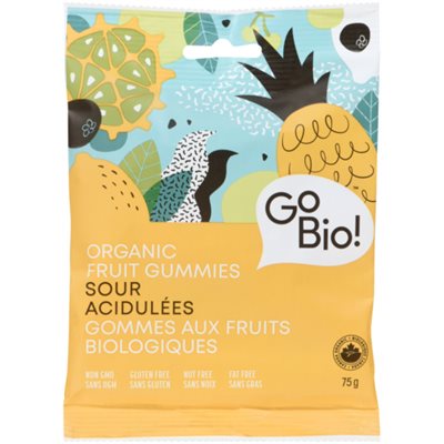 GoBio! Organic Fruit Gummies Sour 75 g 75g