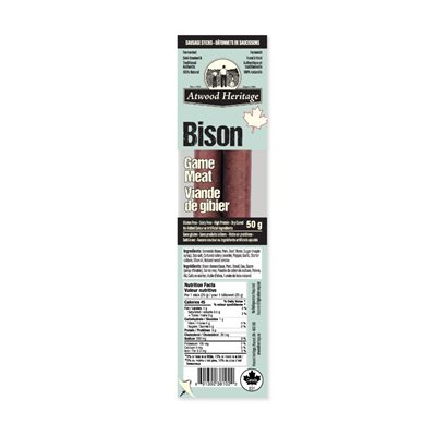 Atwood Heritage Bison Sausage Sticks - 2Pk