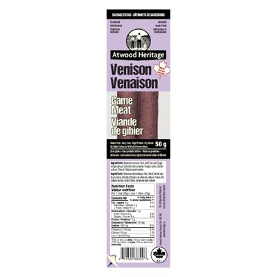 Atwood Heritage Venison Sausage Sticks - 2Pk