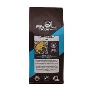 Cafe Mystique Organic Coffee Dark Sumatra Decaf. Gayo Filter Grind 227g