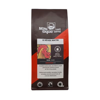 Cafe Mystique Organic Coffee Full Body le Reveil Matin Blend Filter Grind 300g