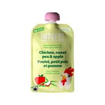 Impress Organic Chicken, Sweet Pea & Apple Cold-Pressed Puree (Pouch) 90G