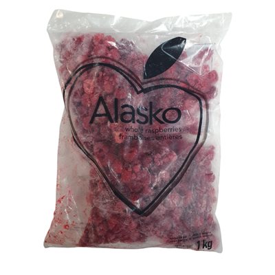 Alasko Framboises entières surgelées 1 kg Alasko Framboises entières surgelées 1 kg