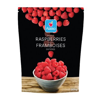 Alasko Whole Raspberries 300g