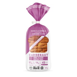 Carbonaut Cinnamon Raisin Bread S-G Keto 550g