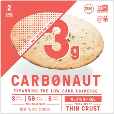 Carbonaut Pizza Crust Thin Crust Keto G-F 164g