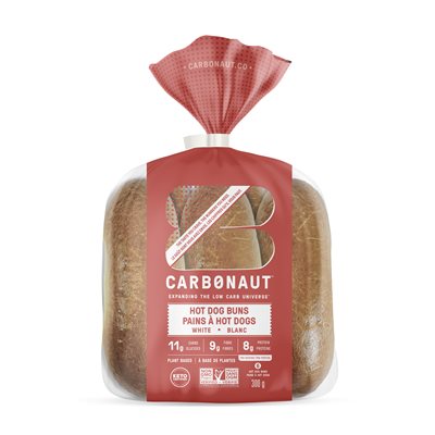 Carbonaut Hotdog Buns 6Ct - White Keto 288g