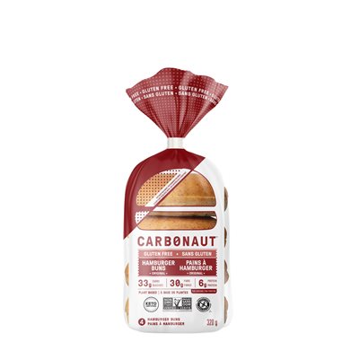 Carbonaut hamburger buns gluten free ~ low carb 5ct 320g