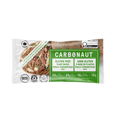 Carbonaut Wrap Philly Cheesesteak végétal, 156 g