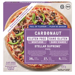 CARBONAUT PIZZA SUPRÊME SANS GLUTEN 414g