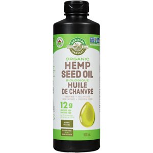 Manitoba Harvest Hemp Foods Huile de Chanvre Biologique 500 ml