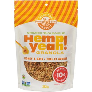 Manitoba Harvest Hemp Foods Hemp Yeah! Granola Miel et Avoine Biologique 283 g